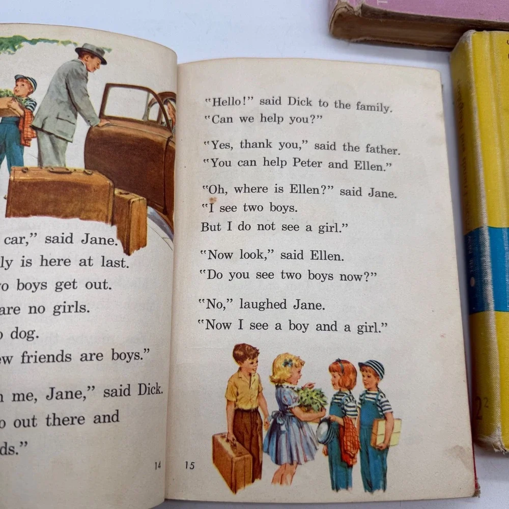 Vintage 1950s Scott Foresman The New Basic Readers Hardcover Books Set of 3